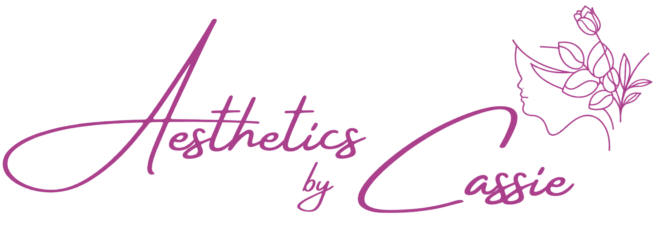 Aesthetics by Cassie — floral beauty logo